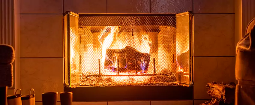 Mendota Hearth Landscape Fireplace Installation in Fayetteville, North Carolina